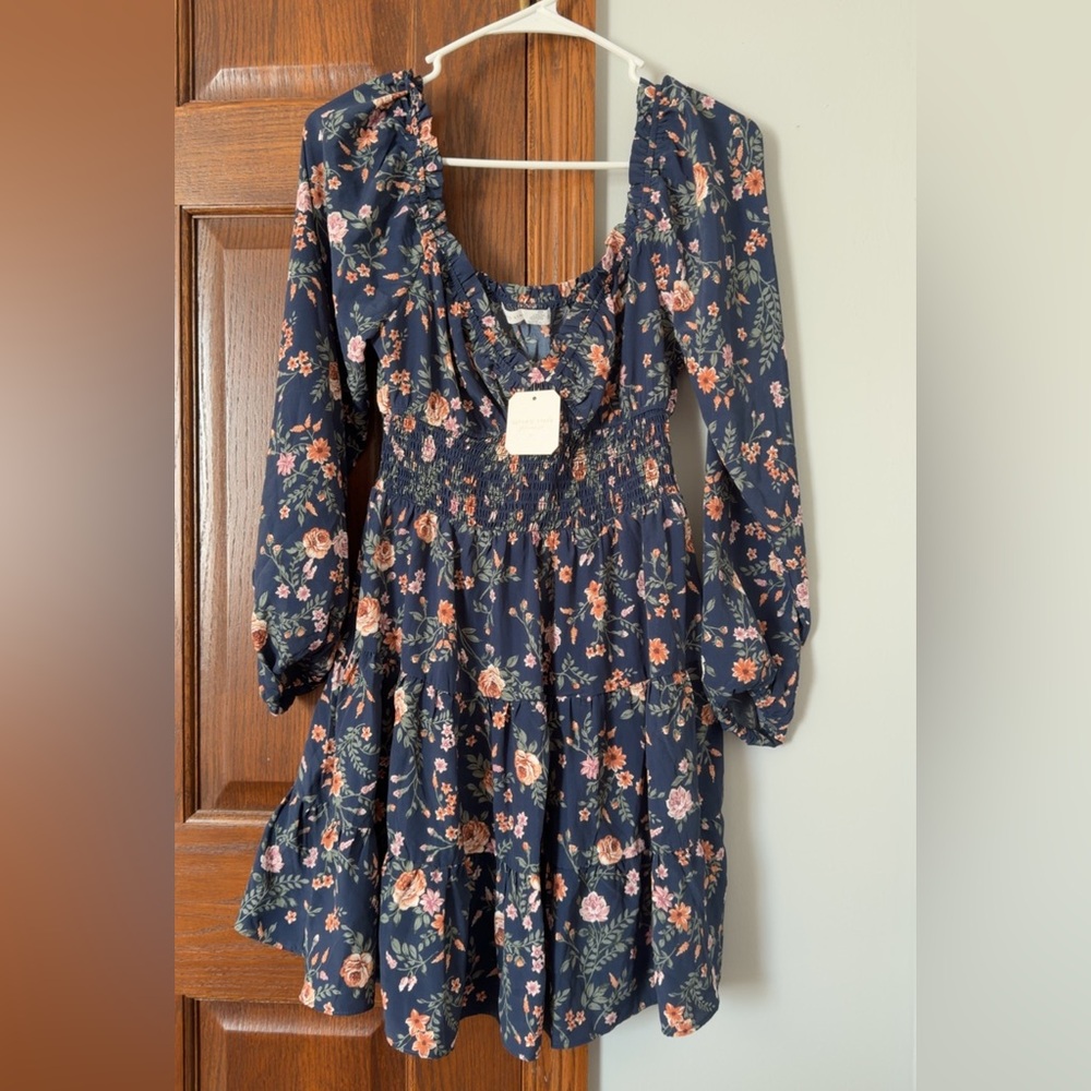 Altar'd State Navy Floral Dress